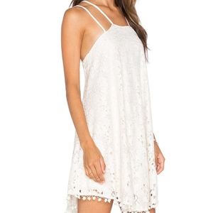 Lucy Paris Kate Criss Cross Dress in White